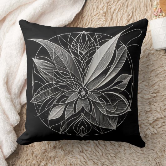 Filigree Floral Mandala クッション (ブランケット)