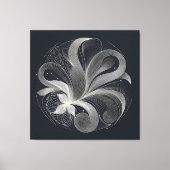 Filigree Flow Circle キャンバスプリント (正面)
