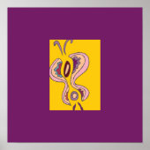 Filigree Flutterfly Mini Print ポスター (正面)