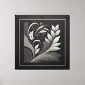 Filigree Leaf Frame キャンバスプリント (正面)