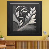 Filigree Leaf Frame キャンバスプリント (インサイチュ (リビング))