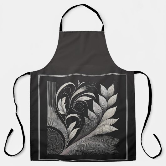 Filigree Leaf Frame Apron エプロン (正面)