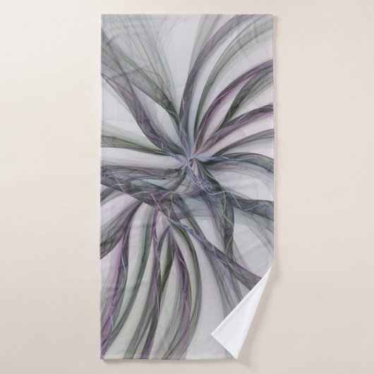 Filigree Motions Modern Abstract Swinging Fractal バスタオル (バスタオル)