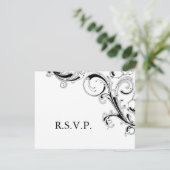Filigree Swirl Black/White RSVP (スタンド正面)