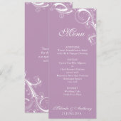 Filigree Swirl Violetメニュー メニュー (正面/裏面)