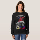 Filipina American Dad Fathers Day Papa Phillipines スウェットシャツ (正面フル)