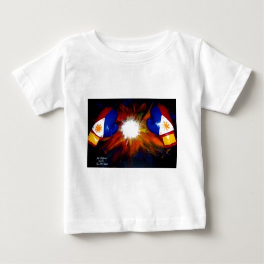 FILIPINO BOXER - BOXING PRIDE OF THE PHILIPPINES ベビーTシャツ (正面)