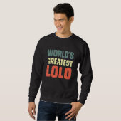 Filipino Grandpa Present - Worlds Greatest Lolo スウェットシャツ (正面フル)