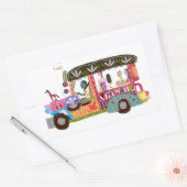 Filipino Jeepney Ride 長方形シール (封筒)