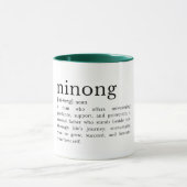 Filipino Ninong Definition Mug, Godfather Gift Mug マグカップ (中央)