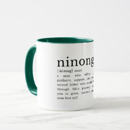 Filipino Ninong Definition Mug, Godfather Gift Mug マグカップ