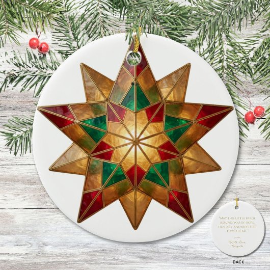 Filipino Parol Christmas Blessing Keepsake セラミックオーナメント