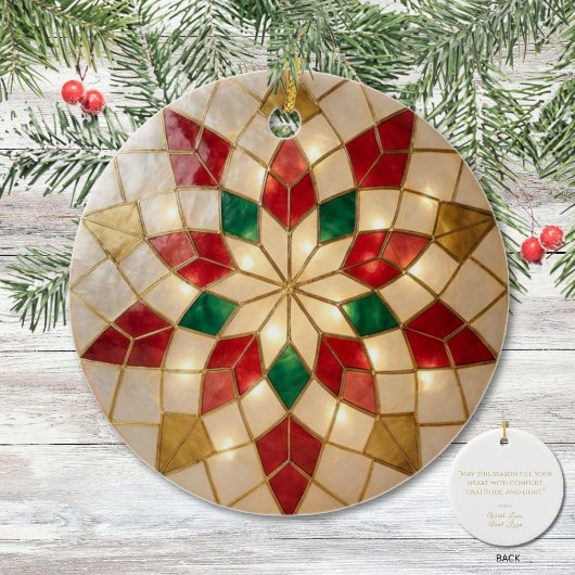 Filipino Parol Comfort Christmas Keepsake セラミックオーナメント