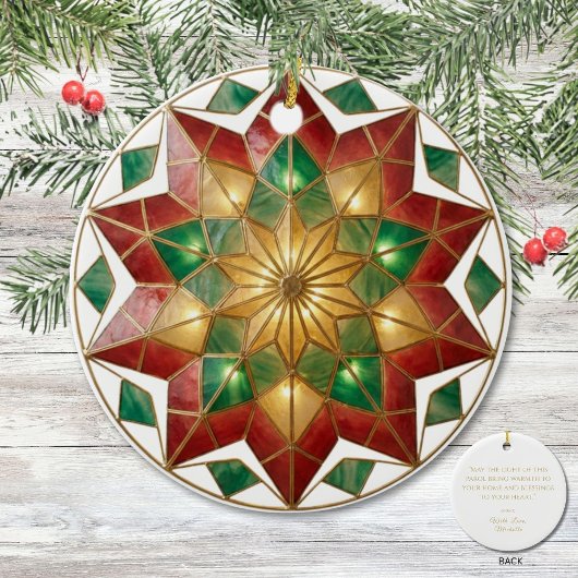 Filipino Parol Inspired Christmas Keepsake セラミックオーナメント