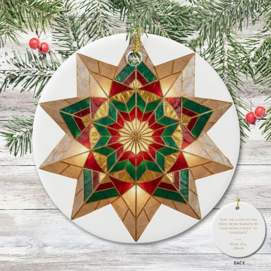 Filipino Parol Warmth and Joy Christmas セラミックオーナメント