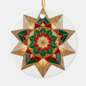 Filipino Parol Warmth and Joy Christmas セラミックオーナメント (正面)
