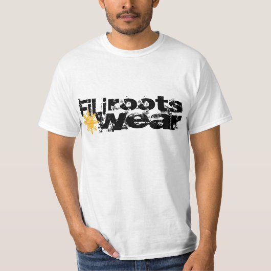 filirootswear b/w tシャツ (正面)