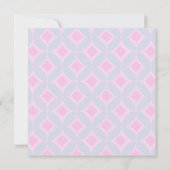 Fill-Inかわいいレトロ子猫カスタム空白の- 招待状 (裏面)