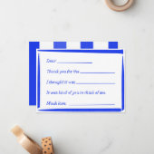 Fill-In-The-Blank "Handwritten" Thank You Notes ノートカード (正面/裏面インサイチュ)