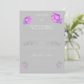Fill in the Blank Wedding Invitation  招待状 (スタンド正面)