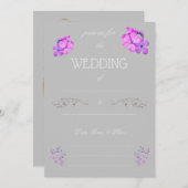 Fill in the Blank Wedding Invitation  招待状 (正面/裏面)