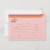 Fill-in-the-w/Song要空白の求RSVPエンクロージャイン 招待状 (正面)