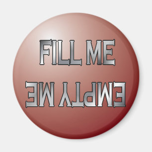 Fill me-Empty me赤い食洗機磁石 マグネット