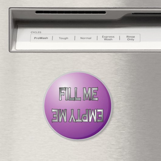 Fill me-Empty me Purple食洗機 マグネット (インサイチュ (食洗機))