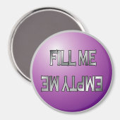Fill me-Empty me Purple食洗機 マグネット (正面/裏面)