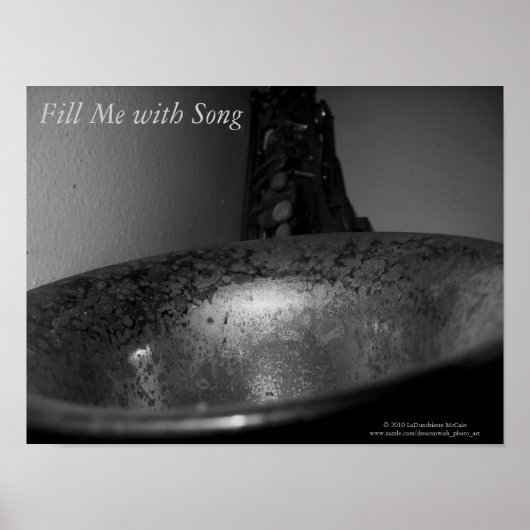 "Fill Me with Song"/タイトル一覧 – Saxophone Bell ポスター (正面)