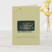 Fill Your Heart With Wonder – Elegant Christmas カード (黄色い花)