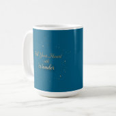 Fill Your Heart With Wonder Elegant Christmas Mug コーヒーマグカップ (正面左)