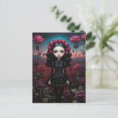 Fille dans un champs de roses ポストカード (スタンド正面)