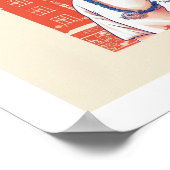 Fille du Japon avec son chien ポスター (角)