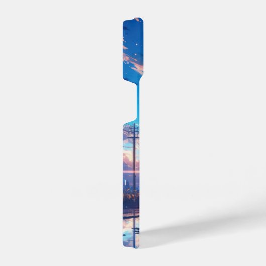 Fille japonaise au milieu de l'eau... iPhoneケース (右側面)