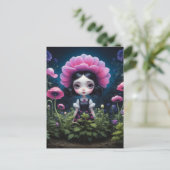 Fille mystérieuse inspiration Mark Ryden ポストカード (スタンド正面)
