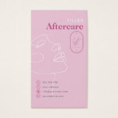 Filler Injections Aftercare Card Do Don't (正面)