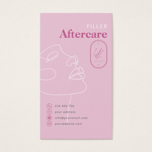 Filler Injections Aftercare Card Do Don't (正面)
