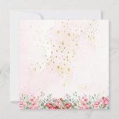 Filles Mignonnes Papillon Rose Violet Anniversaire サンキューカード (裏面)