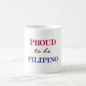 Fillipinoがあること誇りを持った コーヒーマグカップ (中央)
