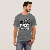 Film Clapboard Icon Cinematic Design vintage Tシャツ (正面フル)