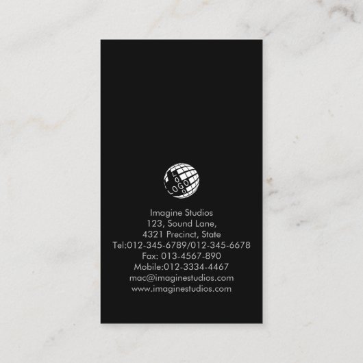 Film Director Clapperboard Icon 名刺 (裏面)