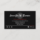 Film Editor Youtuberビデオディレクター制作 名刺 (裏面)