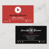 Film Editor Youtuberビデオディレクター制作 名刺 (正面/裏面)