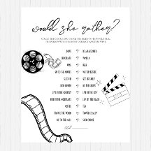 Film Noir -ブライダルシャワー – 彼女はむしろゲームをする