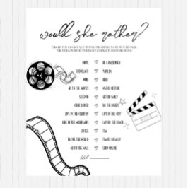 Film Noir -ブライダルシャワー – 彼女はむしろゲームをする