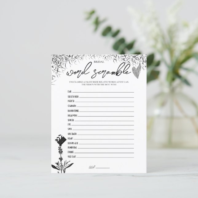 Film Noir -ブライダルWordスクランブルゲーム (スタンド正面)