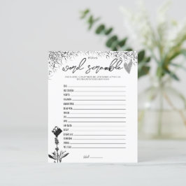 Film Noir -ブライダルWordスクランブルゲーム