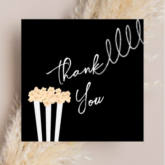 Film Noir - Black - Bridal/Couples Thank You Card サンキューカード