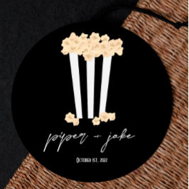 Film Noir - Black - Couples MultiUse Favor Sticker ラウンドシール